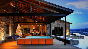 Le wellness de Petite Source c'est pour les 4 saisons, hiver compris.